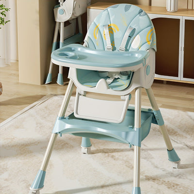 True Haven | Adjustable Baby High Chair – 5-Point Safety Harness, Grows from Baby to Toddler