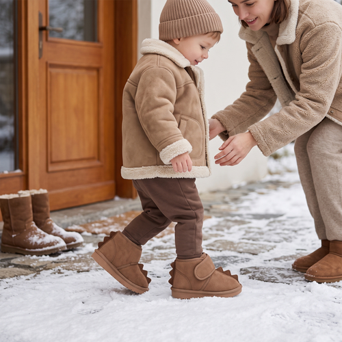 True Haven | Frost Toddler Snow Boots – Cozy Cold-Weather Layer, Machine Washable