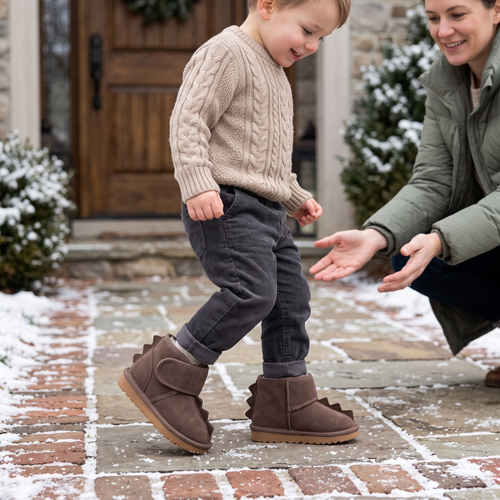 True Haven | Frost Toddler Snow Boots – Cozy Cold-Weather Layer, Machine Washable
