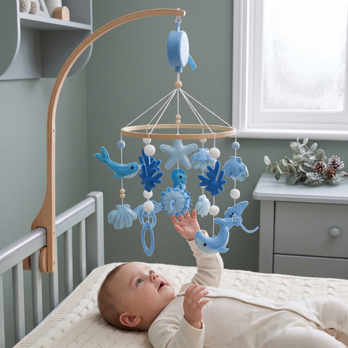 True Haven | Chime Baby Crib Toy – Cozy Support for Naptime & Bedtime, Machine Washable