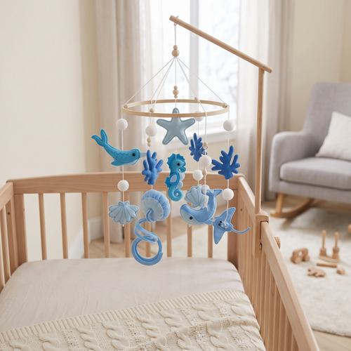 True Haven | Chime Baby Crib Toy – Cozy Support for Naptime & Bedtime, Machine Washable