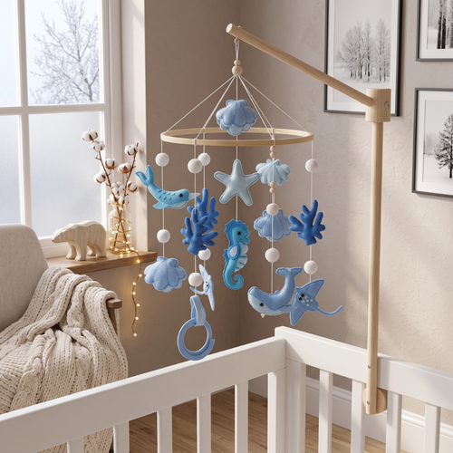 True Haven | Chime Baby Crib Toy – Cozy Support for Naptime & Bedtime, Machine Washable