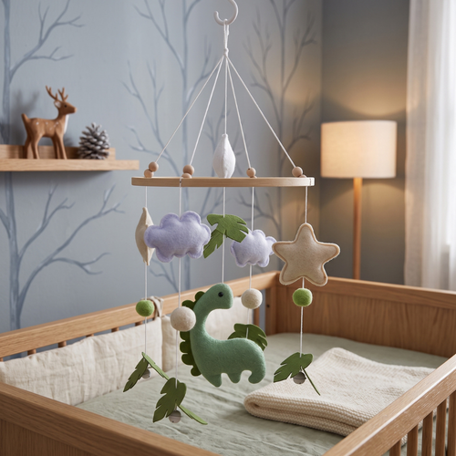 True Haven | Chime Baby Crib Toy – Cozy Support for Naptime & Bedtime, Machine Washable