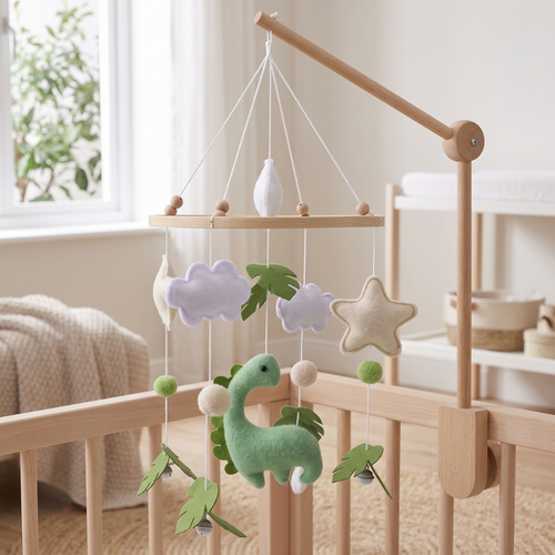 True Haven | Chime Baby Crib Toy – Cozy Support for Naptime & Bedtime, Machine Washable