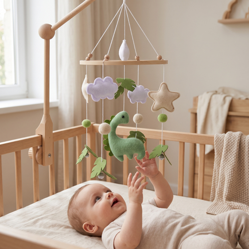 True Haven | Chime Baby Crib Toy – Cozy Support for Naptime & Bedtime, Machine Washable