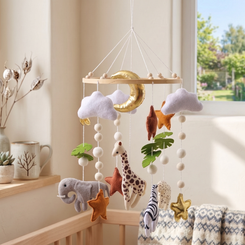 True Haven | Chime Baby Crib Toy – Cozy Support for Naptime & Bedtime, Machine Washable