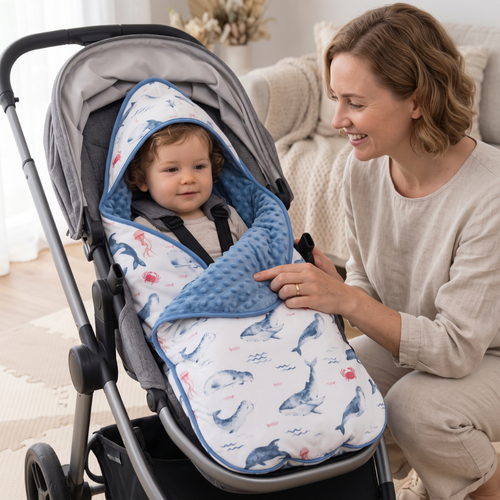 True Haven | Nest Baby Swaddle Blanket – Cozy Support for Naptime & Bedtime, Machine Washable