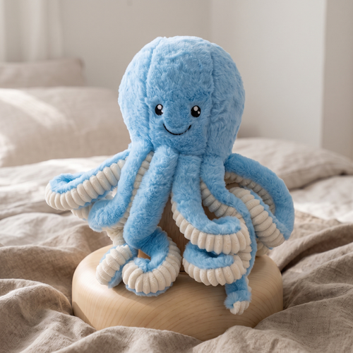 True Haven | Reef Octopus Plush Toy – Screen-Free Developmental Toy, Safe for Little Hands