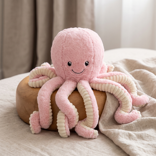 True Haven | Reef Octopus Plush Toy – Screen-Free Developmental Toy, Safe for Little Hands