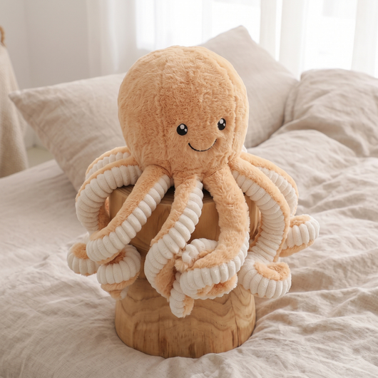 True Haven | Reef Octopus Plush Toy – Screen-Free Developmental Toy, Safe for Little Hands