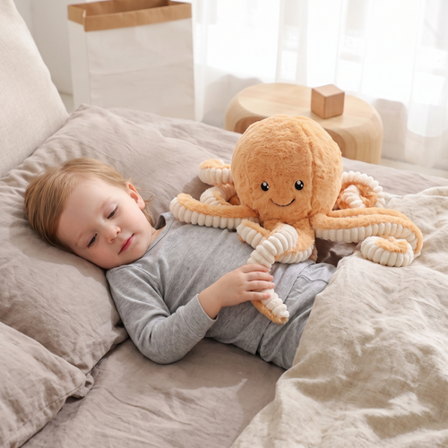 True Haven | Reef Octopus Plush Toy – Screen-Free Developmental Toy, Safe for Little Hands