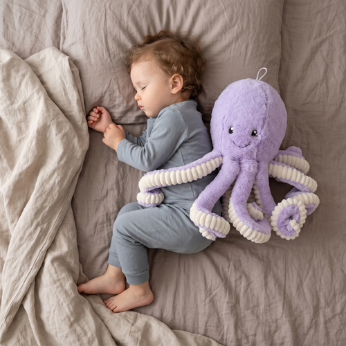 True Haven | Reef Octopus Plush Toy – Screen-Free Developmental Toy, Safe for Little Hands