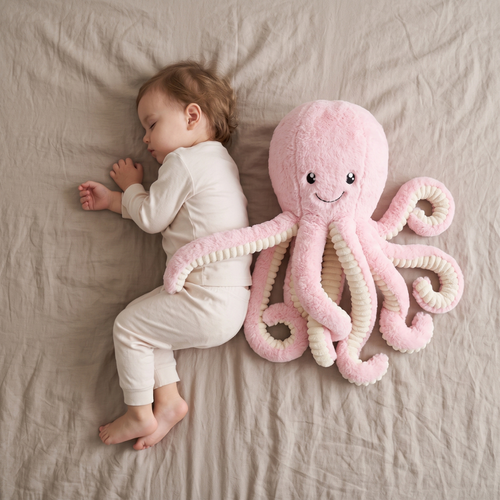 True Haven | Reef Octopus Plush Toy – Screen-Free Developmental Toy, Safe for Little Hands