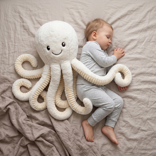 True Haven | Reef Octopus Plush Toy – Screen-Free Developmental Toy, Safe for Little Hands
