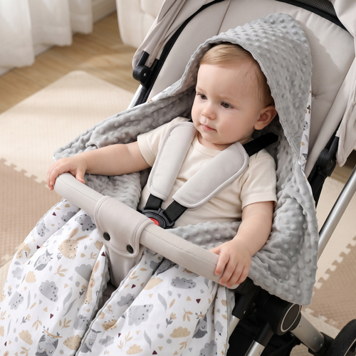 True Haven | Frost Stroller Sleeping Bag – Plush Comfort for Better Sleep, Hypoallergenic Materials