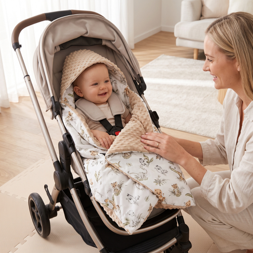 True Haven | Frost Stroller Sleeping Bag – Plush Comfort for Better Sleep, Hypoallergenic Materials