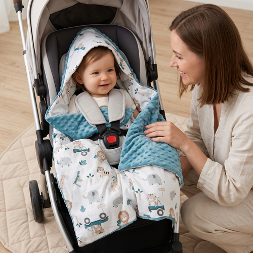 True Haven | Frost Stroller Sleeping Bag – Plush Comfort for Better Sleep, Hypoallergenic Materials