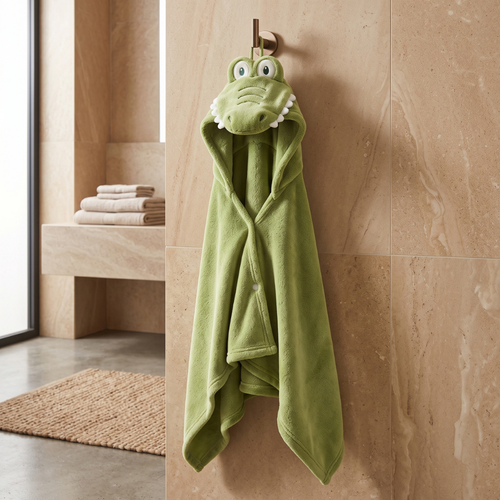 True Haven | Bubble Hooded Baby Towel – Supportive Nursery Essential, Sturdy & Comfortable