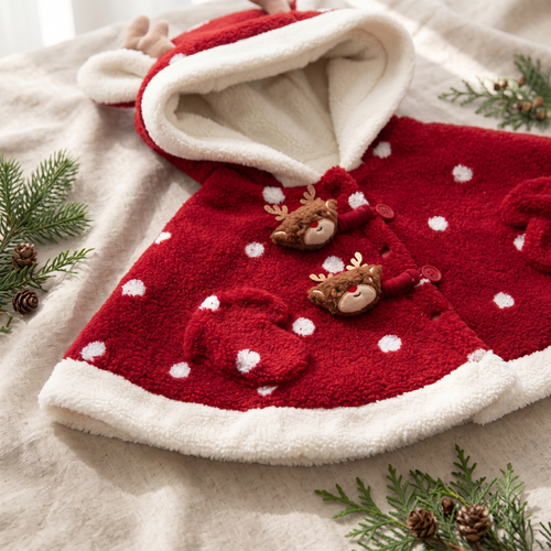 True Haven | Berry Kids Hooded Cloak – Adorable Everyday Essential, Gentle on Sensitive Skin