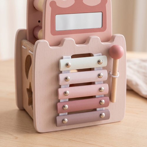True Haven | Castle Baby Activity Cube – Hands-On Sensory Play, Encourages Early Learning