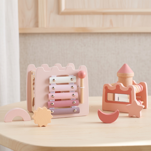 True Haven | Castle Baby Activity Cube – Hands-On Sensory Play, Encourages Early Learning
