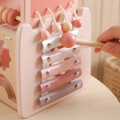 True Haven | Castle Baby Activity Cube – Hands-On Sensory Play, Encourages Early Learning