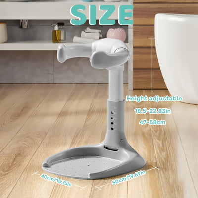 True Haven | Foldable Baby Bath Stand – Tool-Free Setup, 5 Adjustable Height Levels