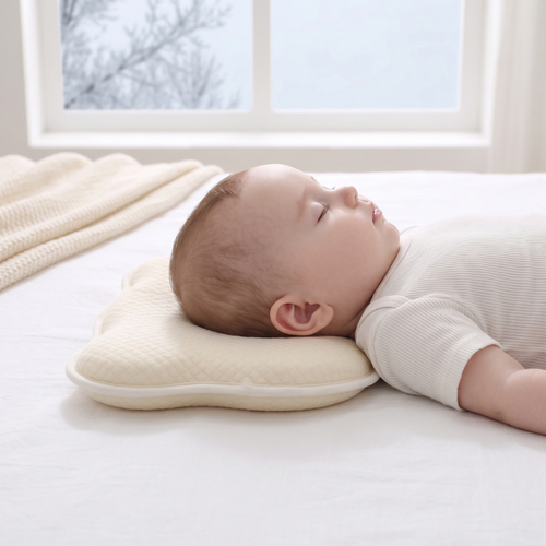 True Haven | Memory Foam Baby Pillow – Cozy Support for Naptime & Bedtime, Machine Washable
