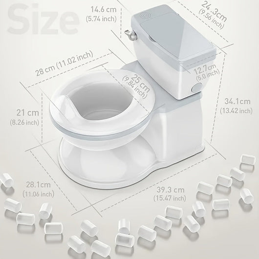 True Haven | Realistic Potty Training Seat – Built-In Wipe Compartment, Quick to Assemble