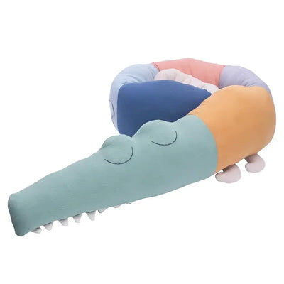 True Haven | Animal Crib Bumper Liner Plush Toy – Plush Comfort for Better Sleep, Hypoallergenic Materials
