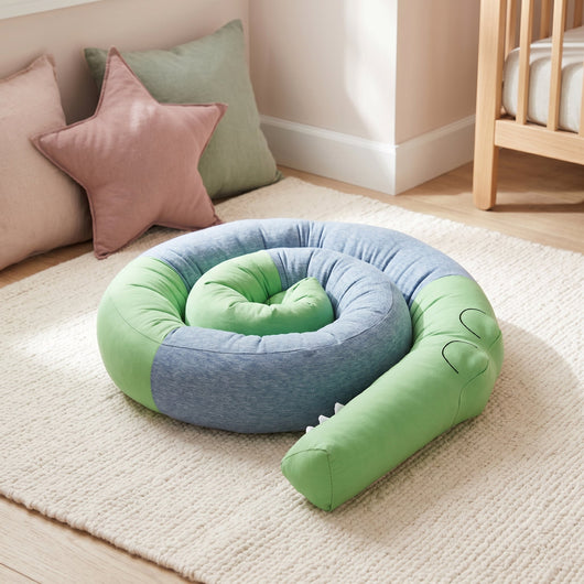 True Haven | Animal Crib Bumper Liner Plush Toy – Plush Comfort for Better Sleep, Hypoallergenic Materials