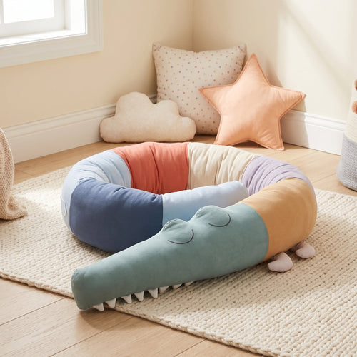 True Haven | Animal Crib Bumper Liner Plush Toy – Plush Comfort for Better Sleep, Hypoallergenic Materials