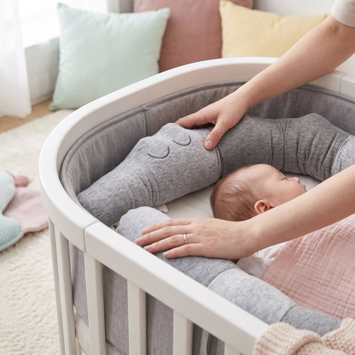 True Haven | Animal Crib Bumper Liner Plush Toy – Plush Comfort for Better Sleep, Hypoallergenic Materials