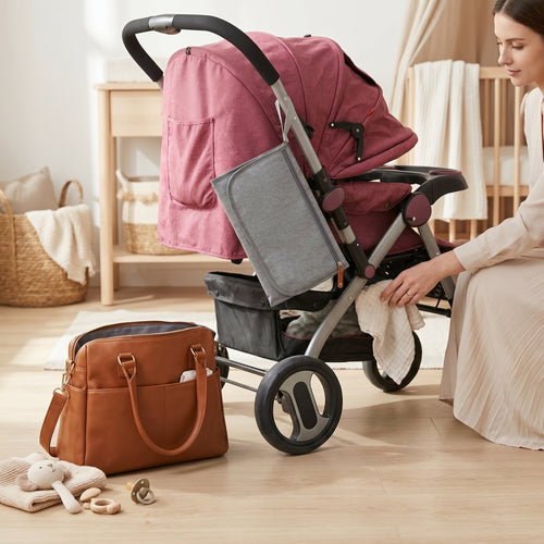 True Haven | Baby Diaper Backpack with Compression Storage – Everyday Nursery Helper, Space-Saving Design