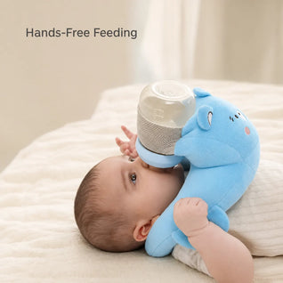 True Haven | Ergonomic Bottle Feeding Support Pillow – Hands-Free Self-Feeding Cushion, Washable