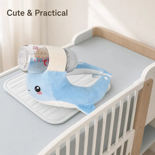 True Haven | Ergonomic Bottle Feeding Support Pillow – Hands-Free Self-Feeding Cushion, Washable