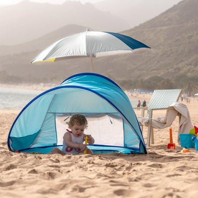 True Haven | Baby Beach Tent with Paddling Pool – Travel-Ready Baby Essential, Easy to Pack