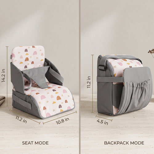 True Haven | Fold Baby Booster Seat – On-the-Go Comfort, Fits Most Strollers & Car Seats
