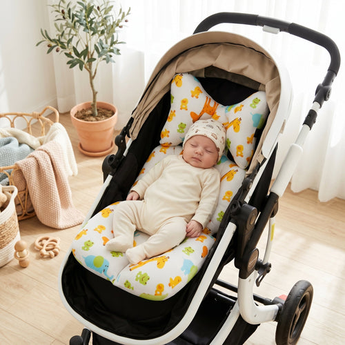 True Haven | Breathable Head Support Stroller Pad – On-the-Go Comfort, Fits Most Strollers & Car Seats