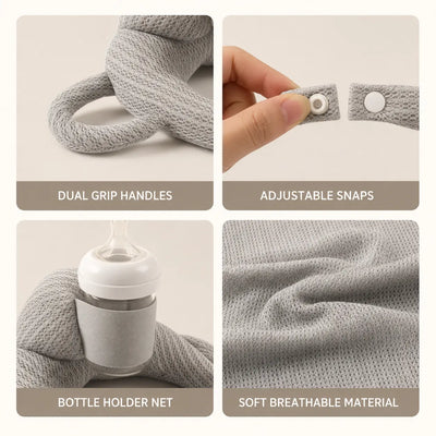 True Haven | Hands-Free Baby Bottle Feeding Pillow – Ergonomic Anti-Reflux Support Cushion