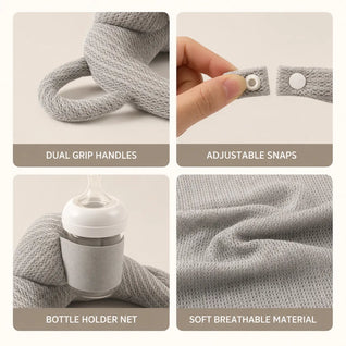 True Haven | Hands-Free Baby Bottle Feeding Pillow – Ergonomic Anti-Reflux Support Cushion