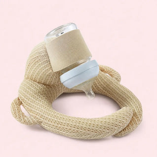 True Haven | Hands-Free Baby Bottle Feeding Pillow – Ergonomic Anti-Reflux Support Cushion