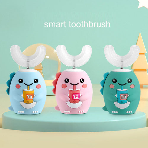 True Haven | Kids Electric U-Shaped Toothbrush – IPX7 Waterproof, 5 Cleaning Modes
