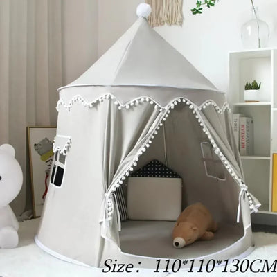 True Haven | Canvas Play Teepee – Screen-Free Developmental Toy, Safe for Little Hands