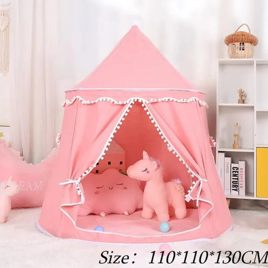 True Haven | Canvas Play Teepee – Screen-Free Developmental Toy, Safe for Little Hands