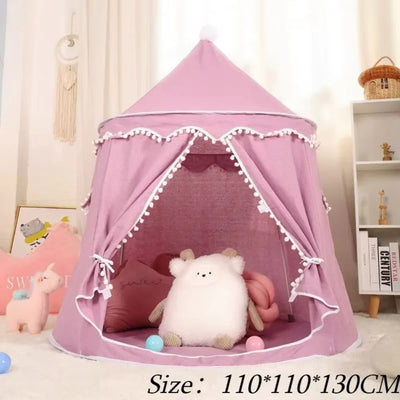 True Haven | Canvas Play Teepee – Screen-Free Developmental Toy, Safe for Little Hands