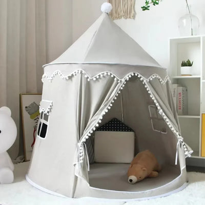 True Haven | Canvas Play Teepee – Screen-Free Developmental Toy, Safe for Little Hands