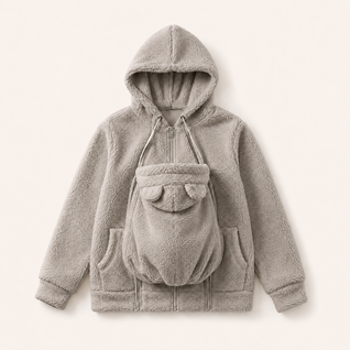 True Haven | Babywearing Hoodie – Hands-Free Baby Carrier Pouch Sweatshirt for Parents, 8 Colors, S-XXL