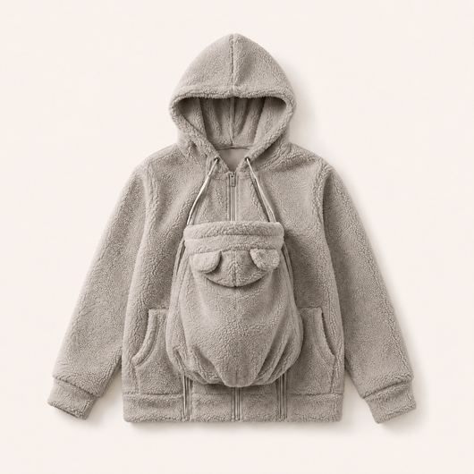 True Haven | Babywearing Hoodie – Hands-Free Baby Carrier Pouch Sweatshirt for Parents, 8 Colors, S-XXL