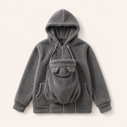 True Haven | Babywearing Hoodie – Hands-Free Baby Carrier Pouch Sweatshirt for Parents, 8 Colors, S-XXL